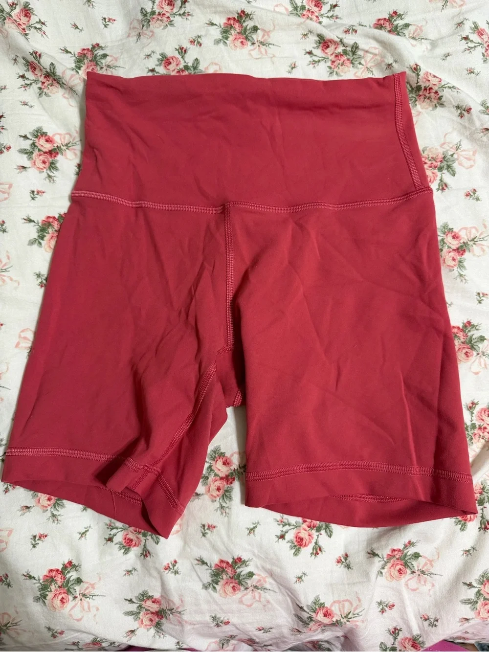 lululemon athletica wunder train High-Rise Bike Shorts in Rose